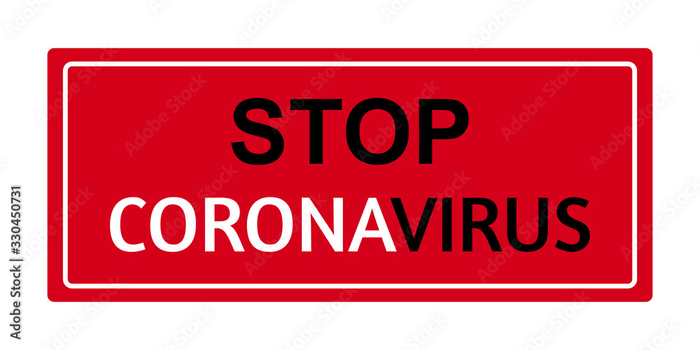 Coronavirus, 2019-nCoV, COVID-19, Bacteria, Text box red color, isolated, vector illustration Coronavirus, 2019-nCoV, COVID-19, Bacteria, Text box red color, isolated, vector illustration