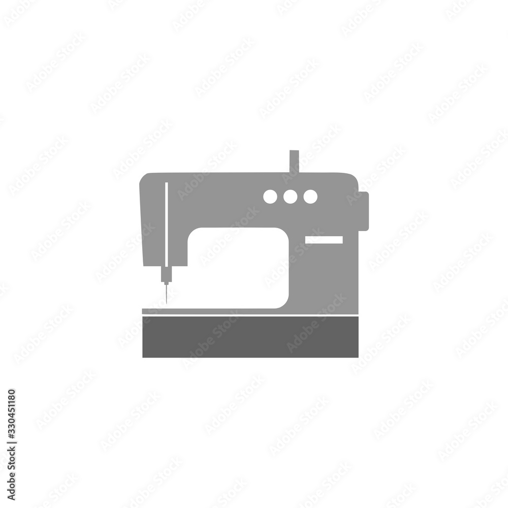 Sewing machine icon isolated on white background