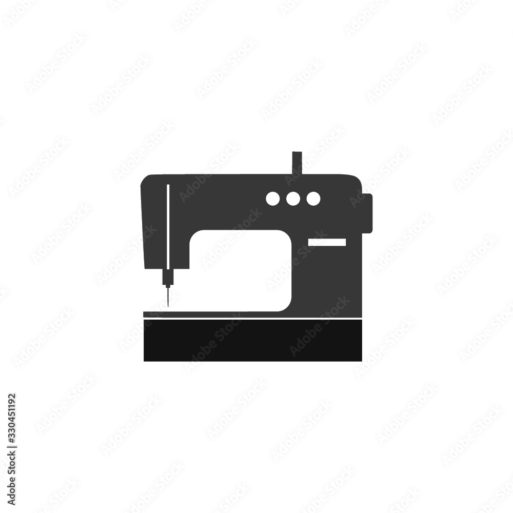 Sewing machine icon isolated on white background