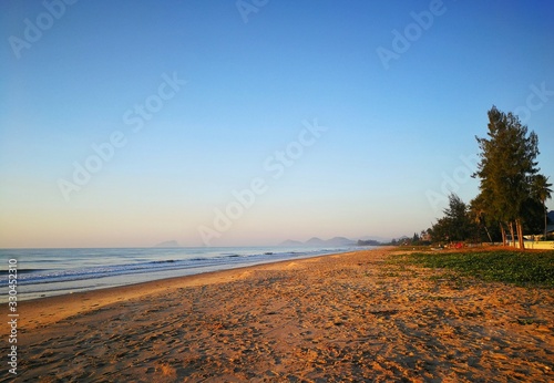 sunset on the beach