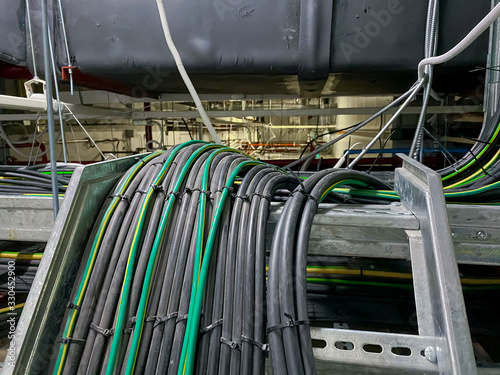 Electrical wire or Lan network wiring
