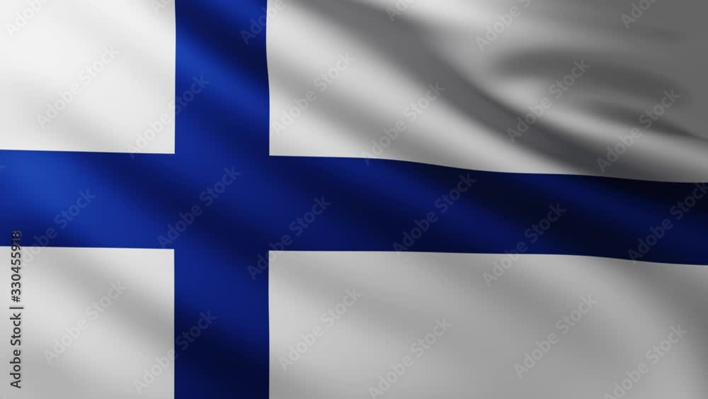 Large Flag of Finland fullscreen background fluttering in the wind Large Flag of Finland fullscreen background fluttering in the wind