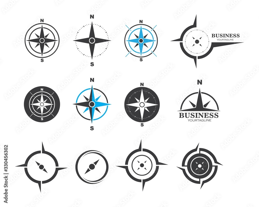 Compass with logo discount