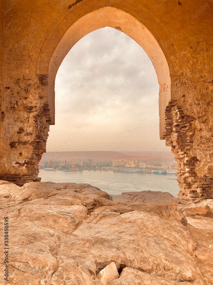 aswan  egypt old castle