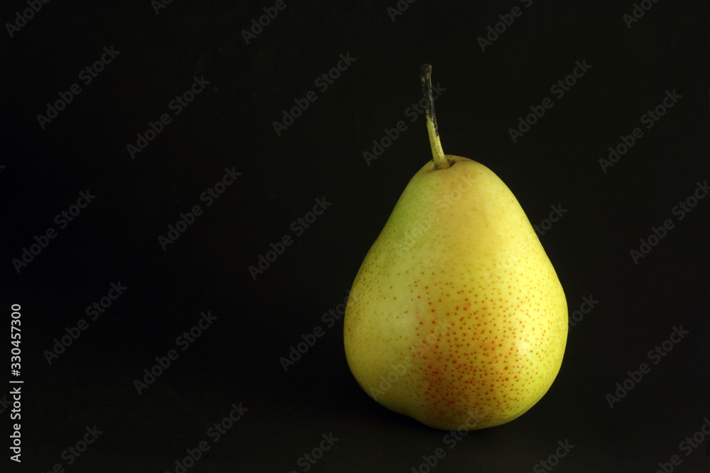 Pear on black background Pear on black background