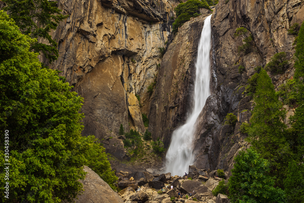 View of the Yosemite Falls in Yosemite National Park, California, USA. View of the Yosemite Falls in Yosemite National Park, California, USA.