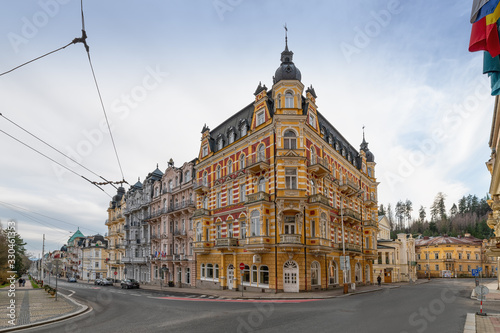 Spa architecture - small Bohemian spa town Marianske Lazne (Marienbad) - Czech Republic