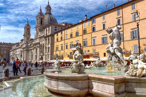 Piazza Navona Fontana Nettuno