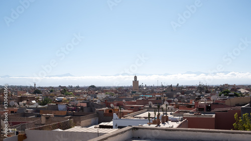 Medina and Atlas mountains, Marrakesh