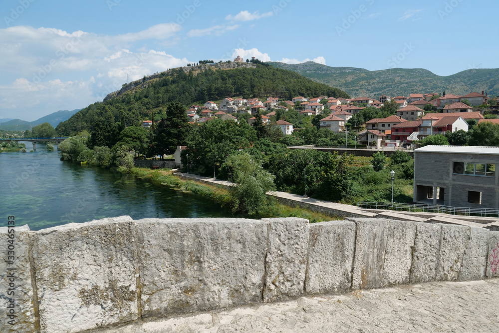 Bridge over Trebisnjica river in Trebinje city, Bosnia and Herzegovina