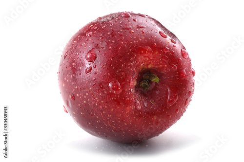 Red little wet apple