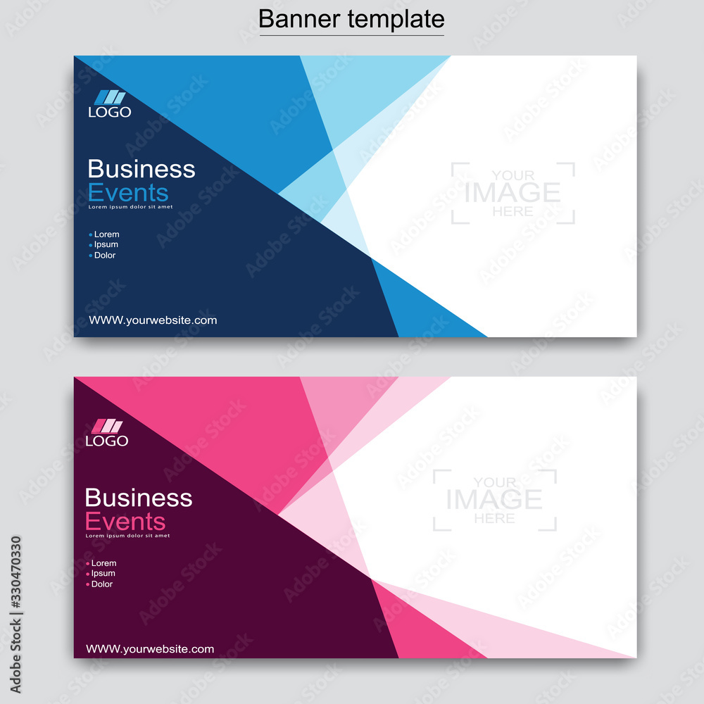 Abstract business banner template design. Abstract business banner template design.