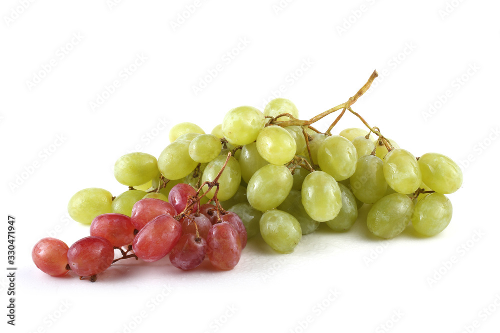 Pink and green grape