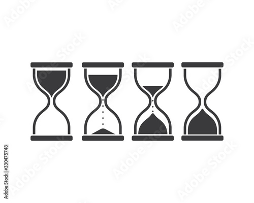 sand clock icon vector illustration design