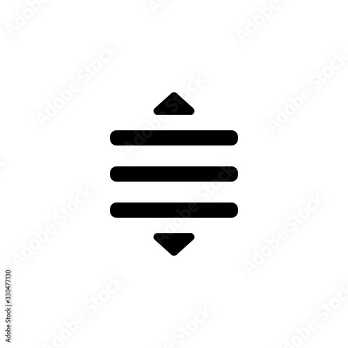 Drag Reorder. Simple modern icon design illustration. photo