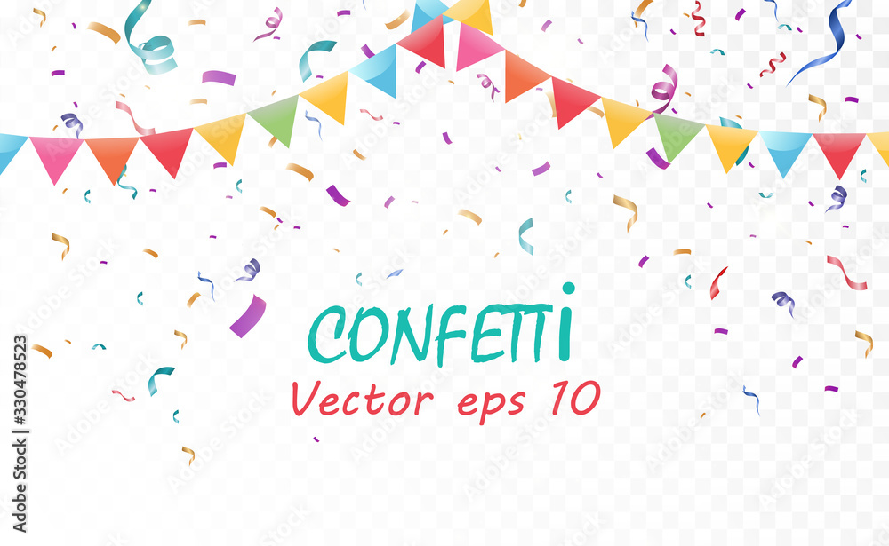 Lots of colorful tiny confetti and ribbons on transparent background. Festive event and party. Multicolor background.Colorful bright confetti isolated on transparent background Lots of colorful tiny confetti and ribbons on transparent background. Festive event and party. Multicolor background.Colorful bright confetti isolated on transparent background