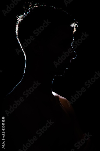 profil de tête jeune homme