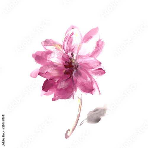 Flowers watercolor illustration.Manual composition.Big Set watercolor elements，Design for textile, wallpapers，Element for design,Greeting card
