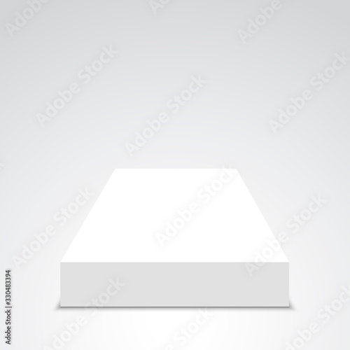 White box. Vector illustration.