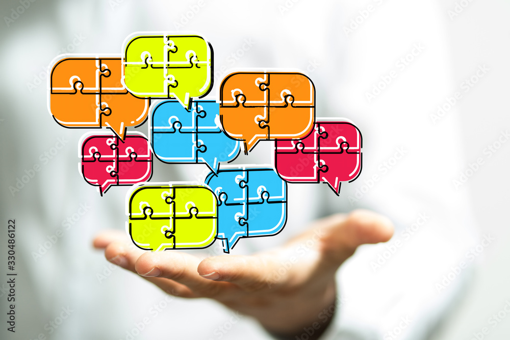 Digital icons with colorful dialog speech bubbles. Digital icons with colorful dialog speech bubbles.