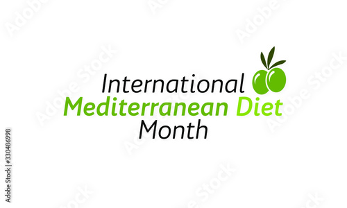 Vector illustration on the theme of International Mediterranean diet Month observed every year during May.