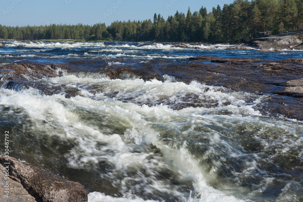 VINDELALVEN, wild river and rapids, north of Sweden VINDELALVEN, wild river and rapids, north of Sweden