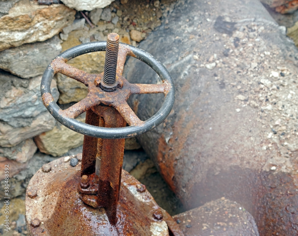 water supply system and old gate valves water supply system and old gate valves