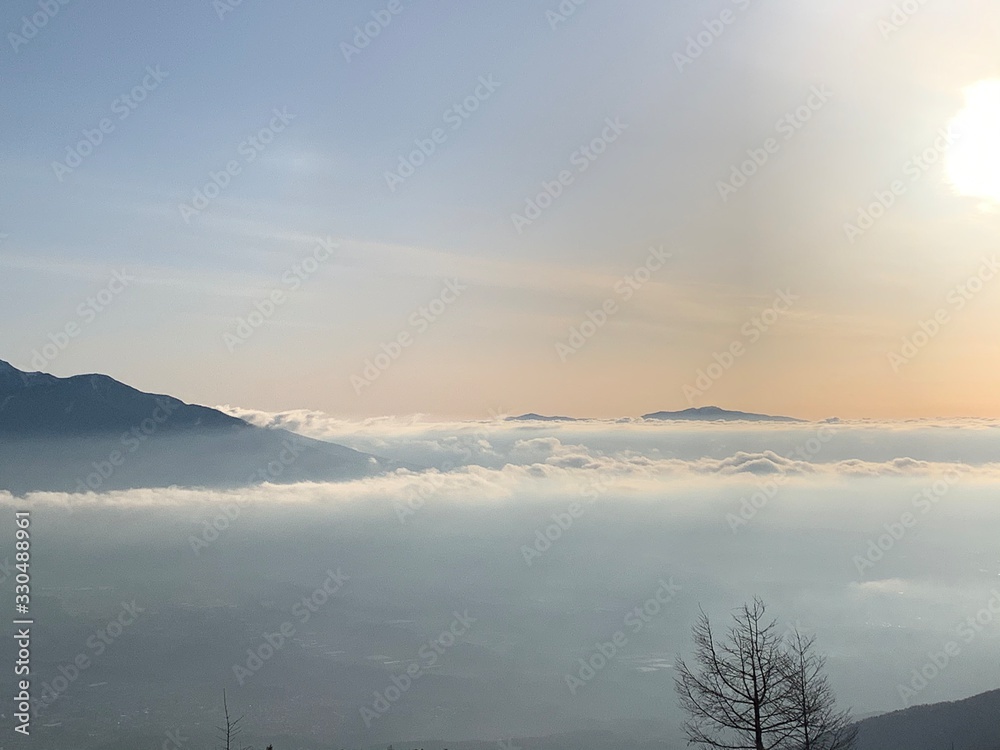 Fototapeta premium sunrise in mountains