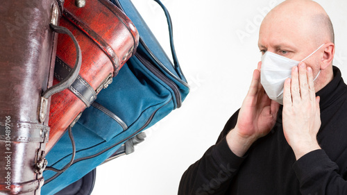 The man became infected dur...