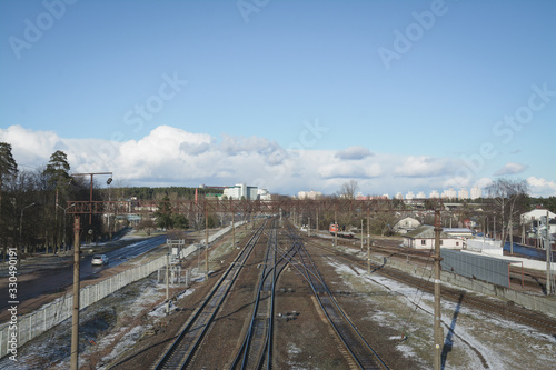 view of the railway in Russia