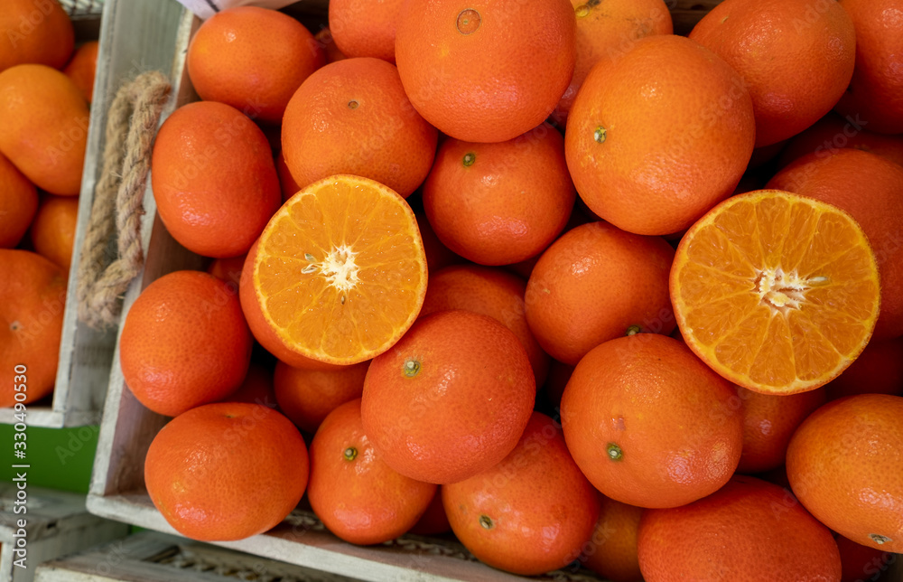 Odem Mandarins or Clementines at an agricultural exhibition