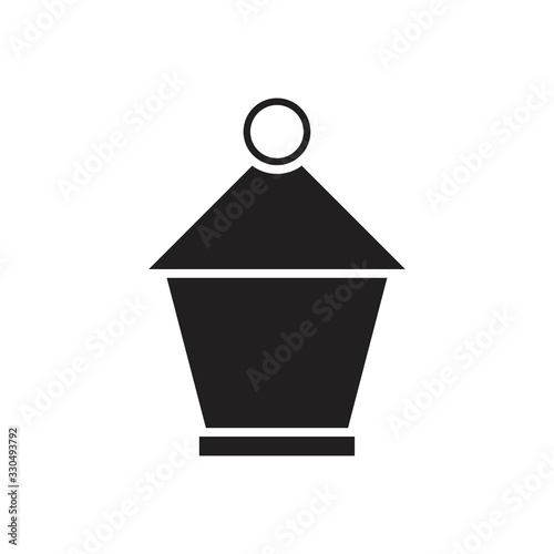Islamic lantern solid icon for apps and websites