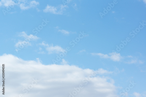 blue sky with light white clouds