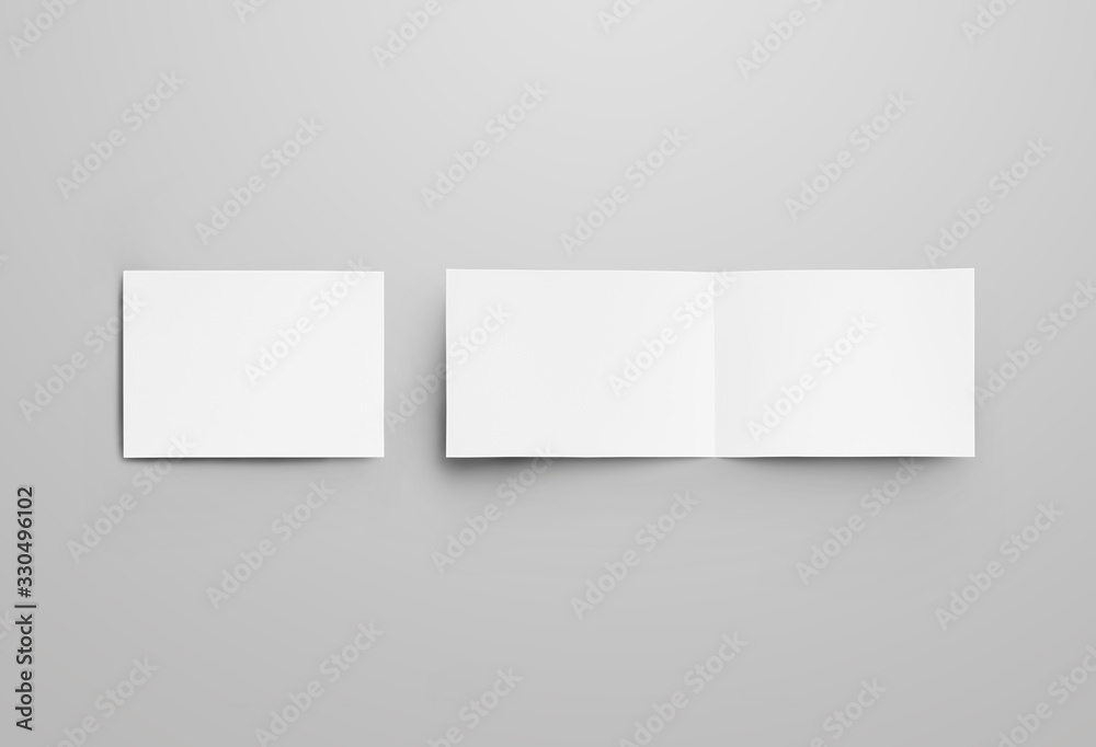 Mockup of horizontal landscape for business, isolated on gray background. Mockup of horizontal landscape for business, isolated on gray background.
