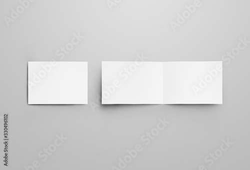 Wallpaper Mural Mockup of horizontal landscape for business, isolated on gray background. Torontodigital.ca