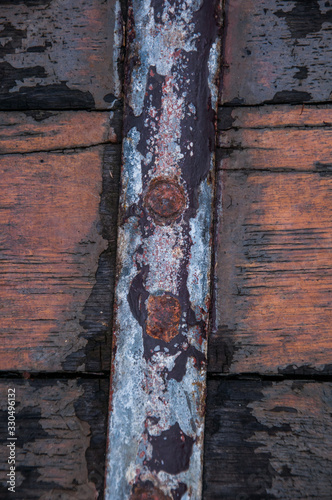 old wooden door