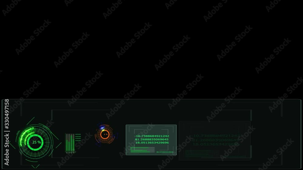AI radar is scanning to analysis alternative energy science on black screen AI radar is scanning to analysis alternative energy science on black screen