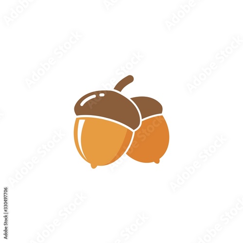 oak acorn vector illustration design