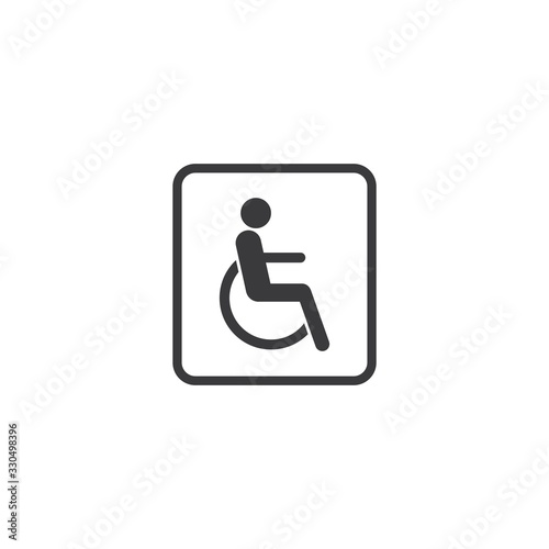 wheelchair disable patient vector illustration design