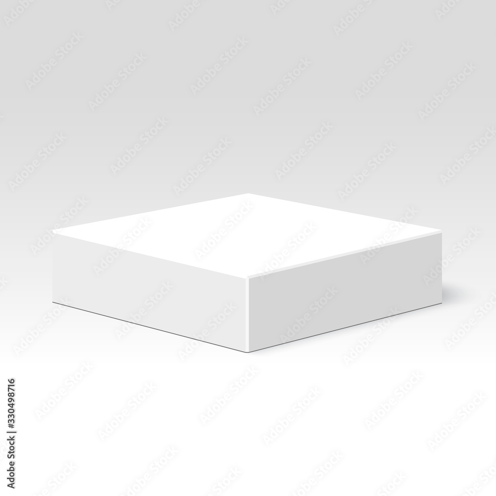 White box. Package. Vector illustration. Stock Vector | Adobe Stock