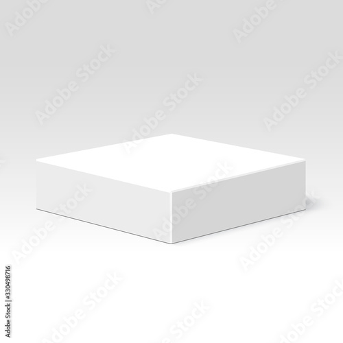White box. Package. Vector illustration.
