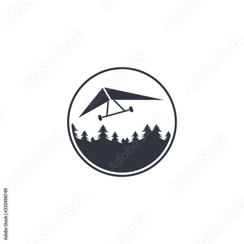 hang gliding icon vector illustration design