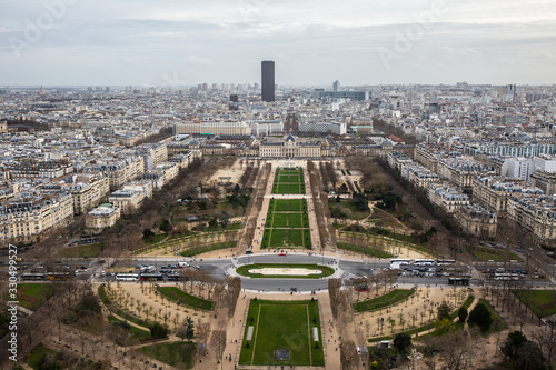 View of Paris city from Eiffel Tower © suprunvitaly