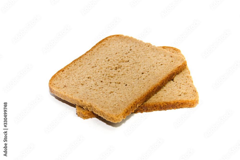 Frisches Braunes Brot auf weißem hintergrund Frisches Braunes Brot auf weißem hintergrund