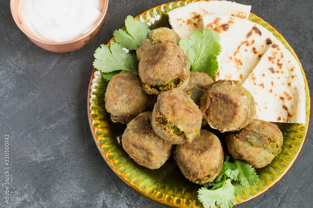 Falafel, a traditional Israeli dish of chickpea. Falafel, a traditional Israeli dish of chickpea.