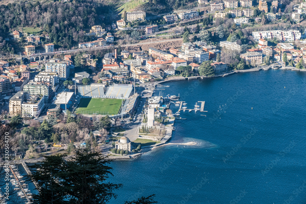 Aerial view of Como