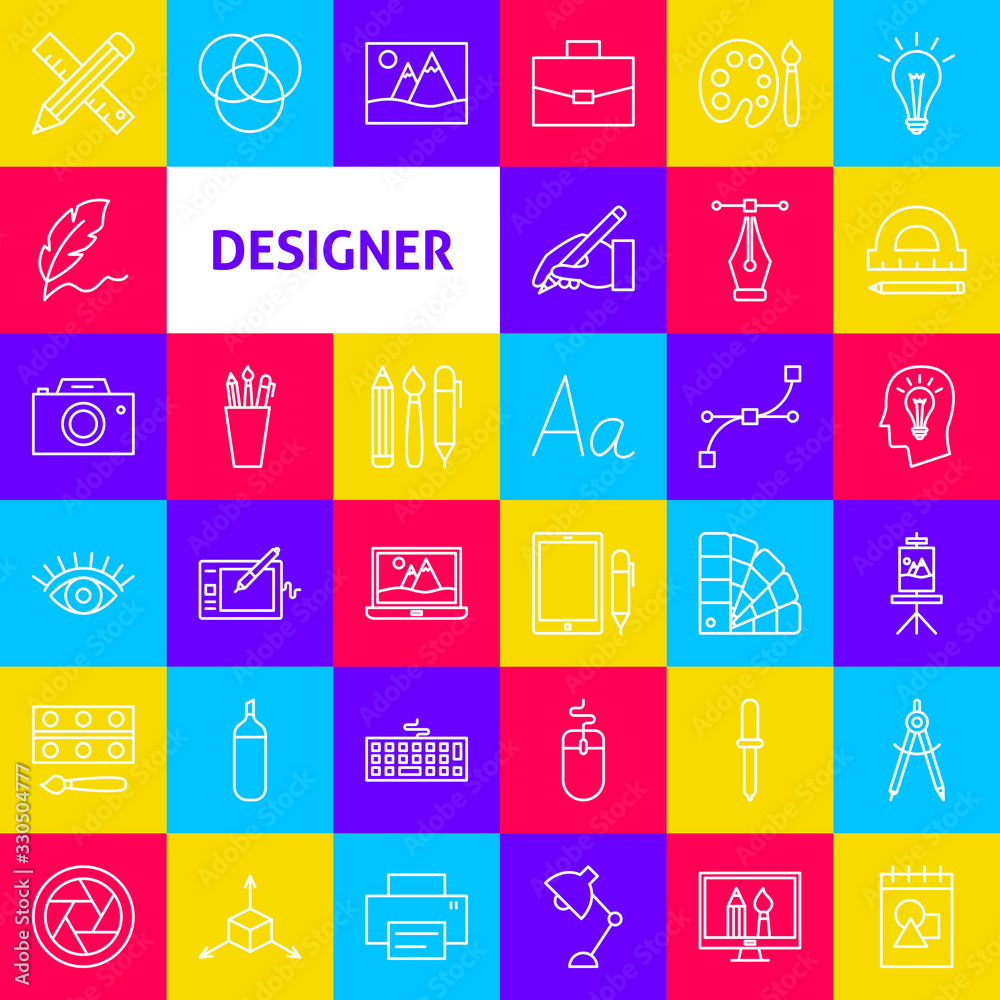 Designer Line Icons Designer Line Icons