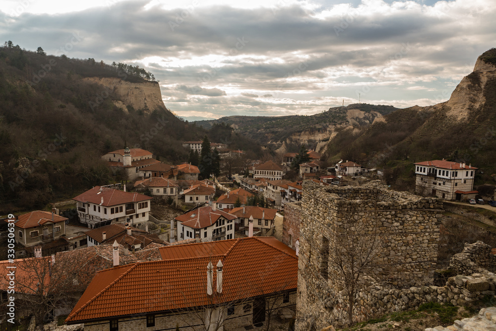 View of Melnik - the smallest city in Bulgaria
