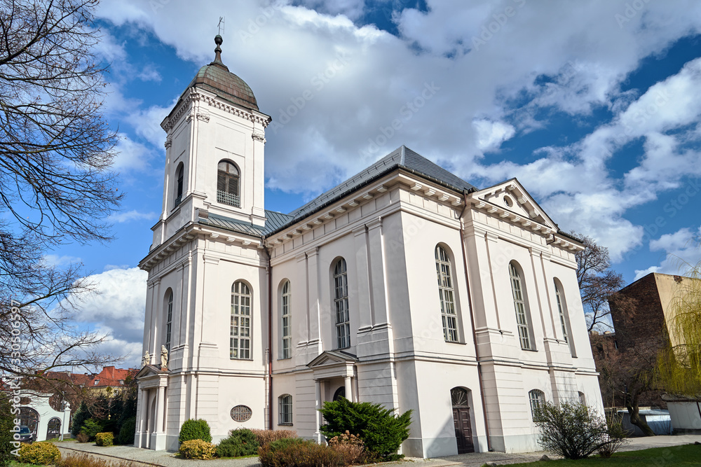 A historic, former Evangelical church, now a Roman Catholic in Poznan.