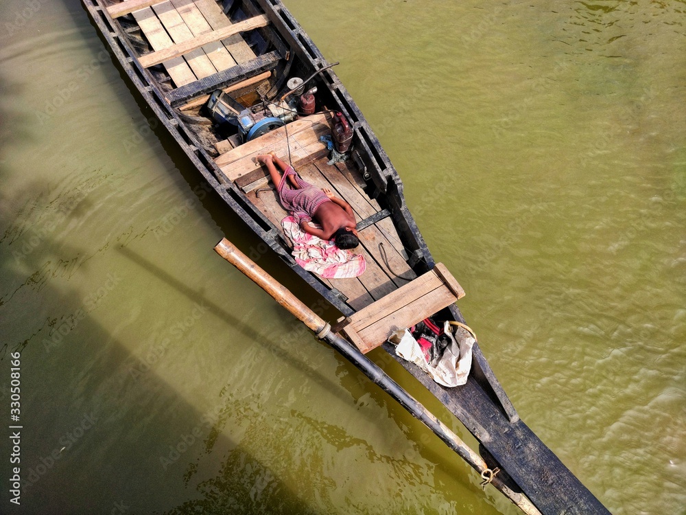 boat on the river